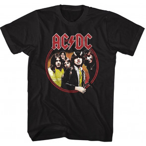 AC/DC Hard Rock Band Music Group Highway To Hell Circle T-Shirt