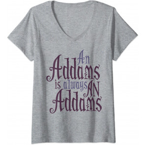 Addams Family An Addams Is Always An Addams Goth Text T-Shirt