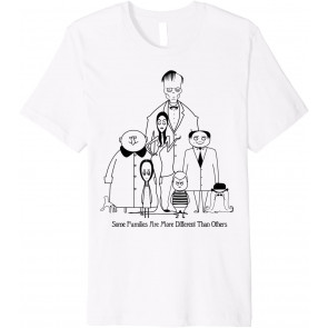 Addams Family Some Families Are More Different Outline T-Shirt