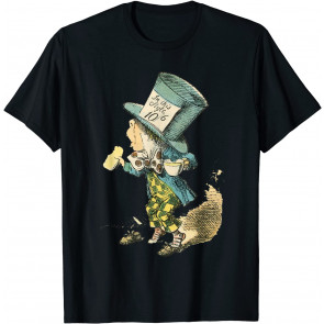 Alice In Wonderland Mad Hatter Vintage Illustration T-Shirt