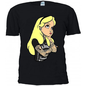 Alice In Wonderland Punk Tattoo Novelty Forest T-Shirt