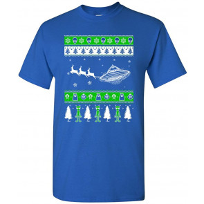 Alien UFO Spaceship Reindeer Ugly Christmas Xmas T-Shirt