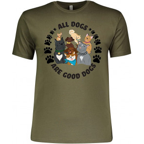 All Dogs Are Good Dogs With Cute Dog Family T-Shirt