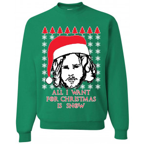 All I Want For Christmas Is Snow GoT Stark Ugly Christmas  T-Shirt