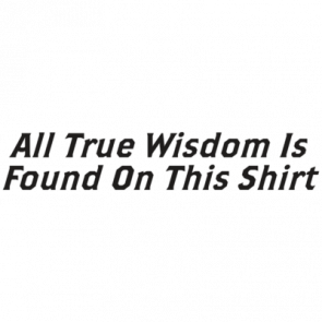 All True Wisdom Is Found On This Shirt Tshirt