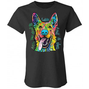 All You Need Is Love And A Dog - Dean Russo - Ladies Cotton T-Shirt