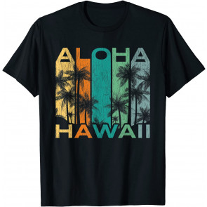 Aloha Hawaii, Vintage Surf Board T-Shirt