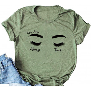 Always Tired Mom Cotton Posty Music T-Shirt