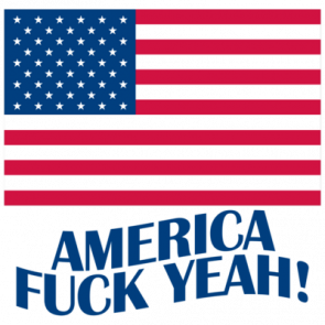 America Fuck Yeah  Fourth Of July Tshirt