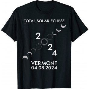 America Totality 04.08.24 Total Solar Eclipse 2024 Vermont T-Shirt