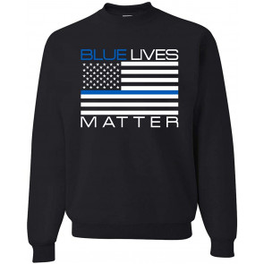 American Blue Lives Matter Flag Support Police Political T-Shirt