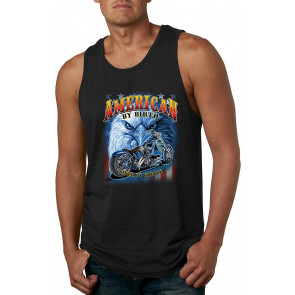 American By Birth Biker By Choice Freedom Motorcycle Eagle T-Shirt