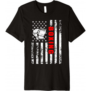 American Flag Boxing Patriotic Boxing T-Shirt