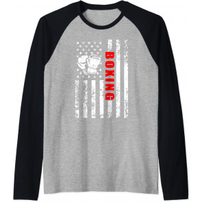 American Flag Boxing Patriotic Boxing T-Shirt