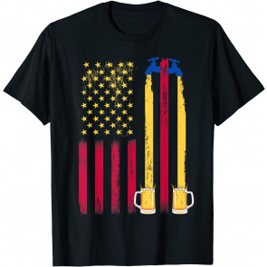 American Flag Craft Brewing Beer Festival Drinking Team T-Shirt