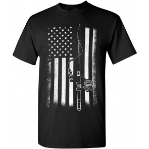 American Flag Fishing T-Shirt