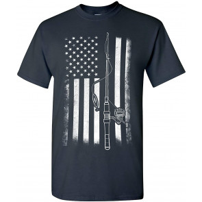 American Flag Fishing T-Shirt