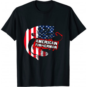 American Flag Fishing T-Shirt