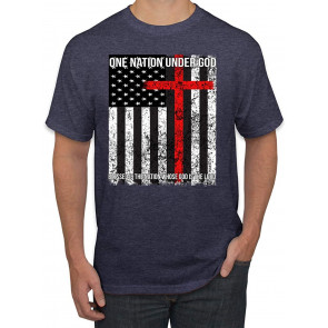 American Flag One Nation Under God Americana/American T-Shirt