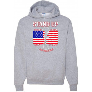American Flag Stand Up For The Anthem Americana / American T-Shirt