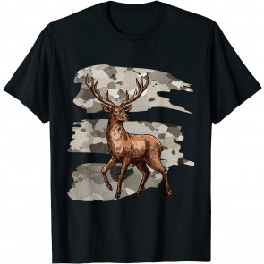 American Military Camouflage Deer Hunter - Camo T-Shirt