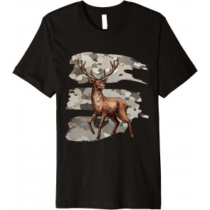 American Military Camouflage Deer Hunter - Camo T-Shirt