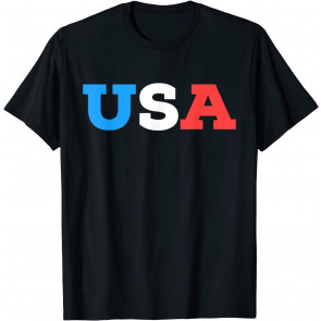 American Red, White, & Blue Patriotic American Sports T-Shirt