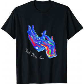 American Sign Language Jesus / Faith Hope Love T-Shirt
