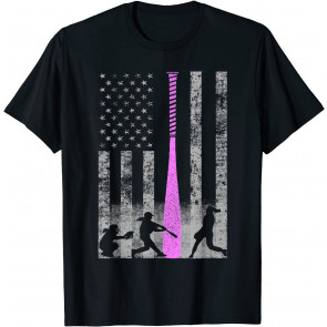 American Softball Flag T-Shirt