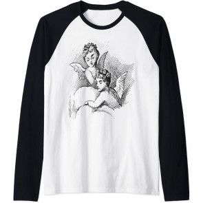 Angelic Vintage Cherub Design Charming Baby Angels T-Shirt