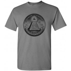 Annuit Coeptis Pyramid Eye Illuminati Cash T-Shirt