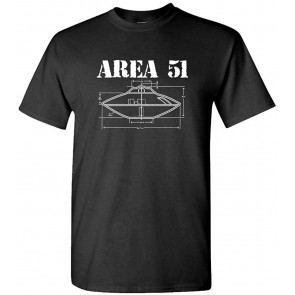 Area 51 - Space Terrestrial Saucer - T-Shirt