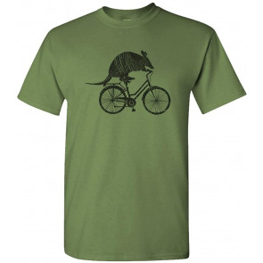 Armadillo ON A Bicycle - Animal Meme Bike T-Shirt