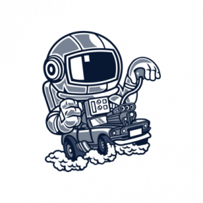 Astronaut Space Racer Tshirt