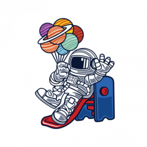 Astronaut Space Slider Tshirt