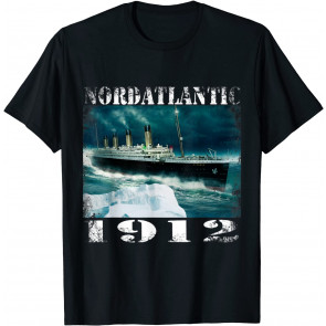 Atlantic 1912 Ship Disaster Vintage Titanic Poster T-Shirt