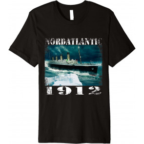 Atlantic 1912 Ship Disaster Vintage Titanic Poster T-Shirt