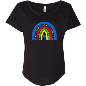 Autism Spectrum Disorder Awareness Boho Rainbow  T-Shirt