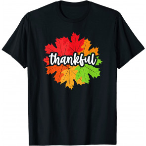 Autumn Leaves Thankful Fall T-Shirt