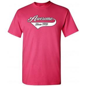 Awesome Since 1975 With Tail Gift Novelty DT T-Shirt