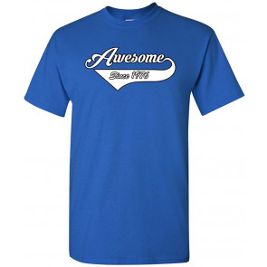 Awesome Since 1976 With Tail Gift Novelty DT T-Shirt