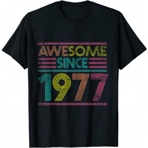 Awesome Since 1977 43rd Birthday Gifts 44 Years Old T-Shirt