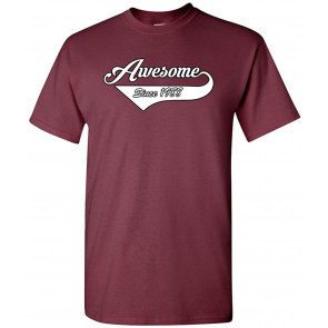 Awesome Since 1988 With Tail Gift Novelty DT T-Shirt
