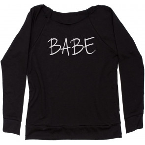 Babe Off Shoulder Sweat T-Shirt
