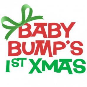Baby Bumps 1st Xmas  Maternity Tshirt