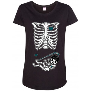 Baby Hockey Puck Sports Cute Pregnant Mommy Maternity DT T-Shirt