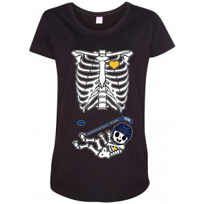 Baby Hockey Puck Sports Cute Pregnant Mommy Maternity DT T-Shirt