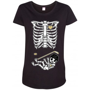 Baby Hockey Puck Sports Cute Pregnant Mommy Maternity DT T-Shirt