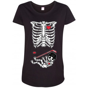 Baby Hockey Puck Sports Cute Pregnant Mommy Maternity DT T-Shirt