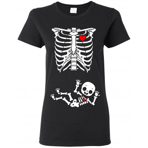 Baby Skeleton Ladies (not Maternity) DT T-Shirt